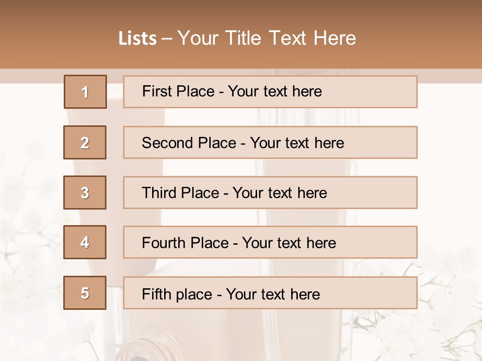 Cosmetics Container Professional PowerPoint Template