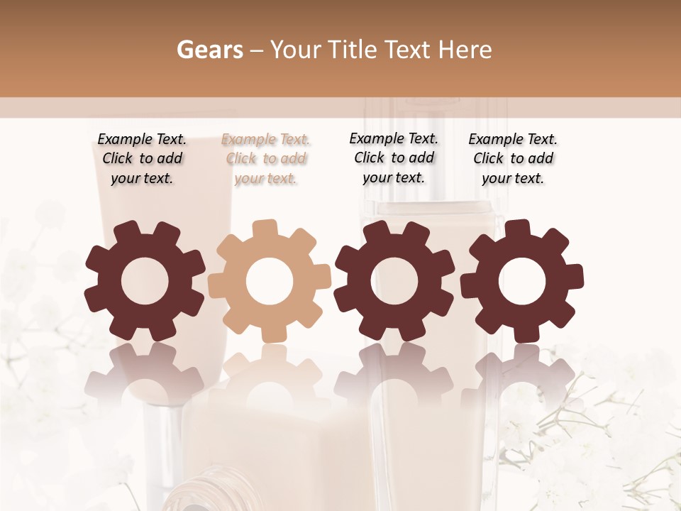 Cosmetics Container Professional PowerPoint Template