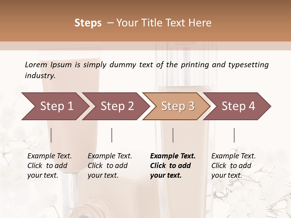 Cosmetics Container Professional PowerPoint Template