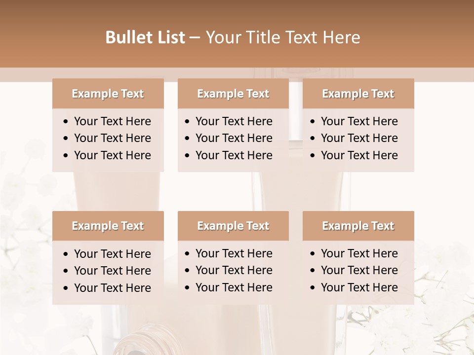 Cosmetics Container Professional PowerPoint Template