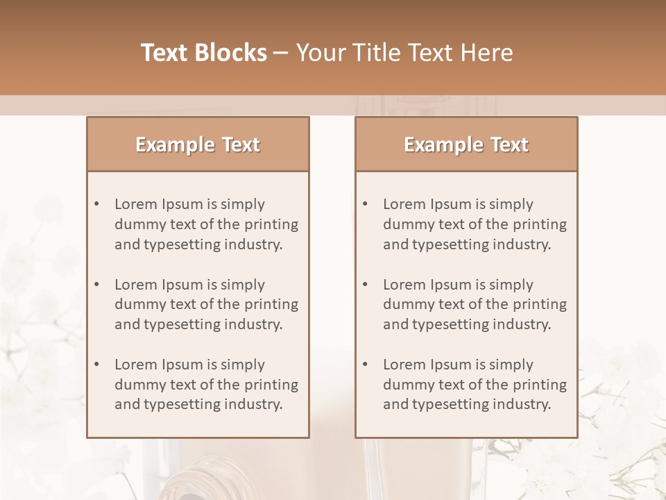 Cosmetics Container Professional PowerPoint Template