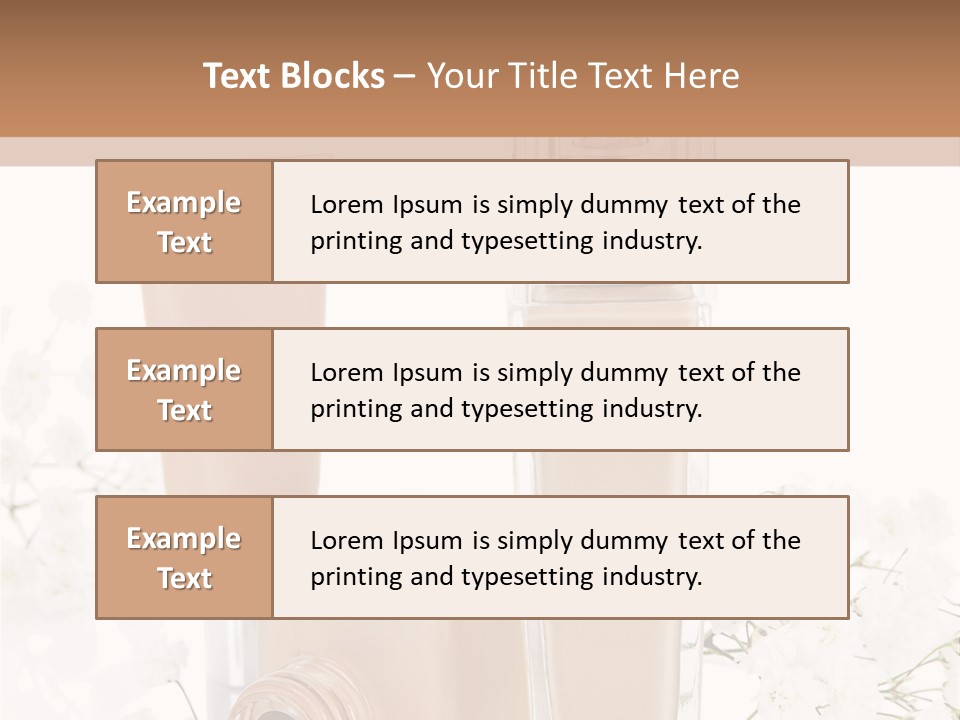 Cosmetics Container Professional PowerPoint Template