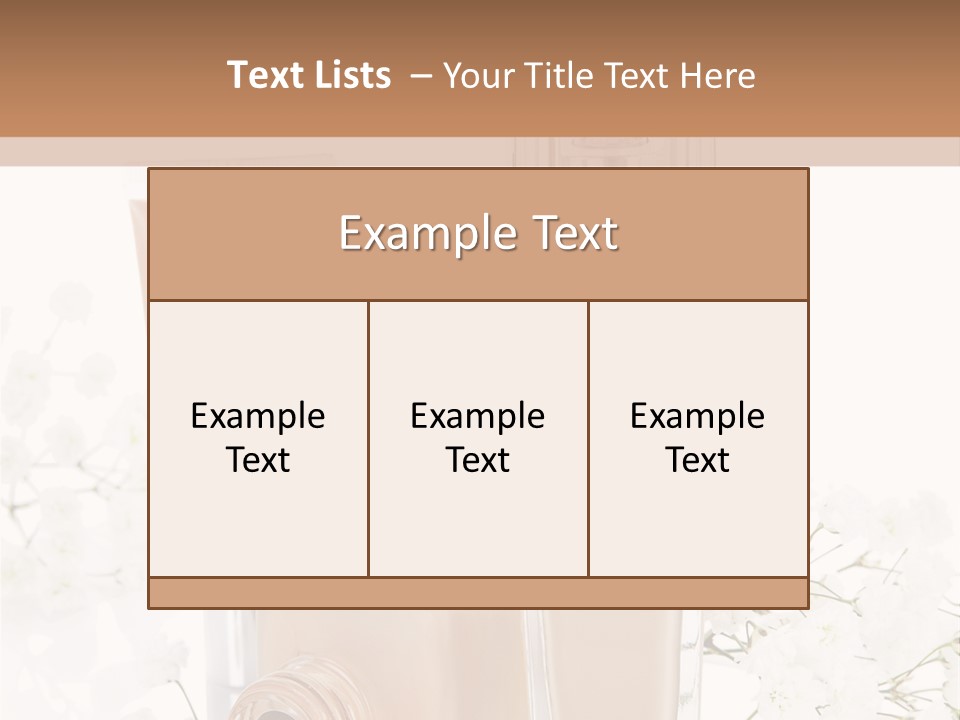Cosmetics Container Professional PowerPoint Template