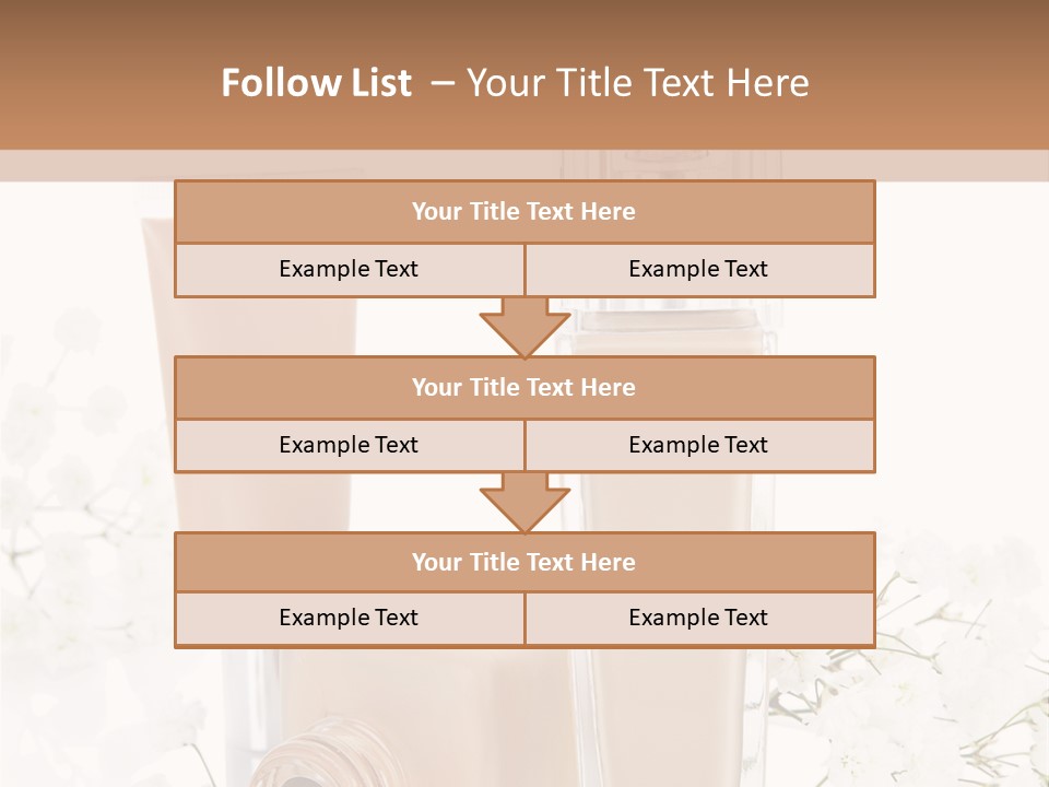 Cosmetics Container Professional PowerPoint Template