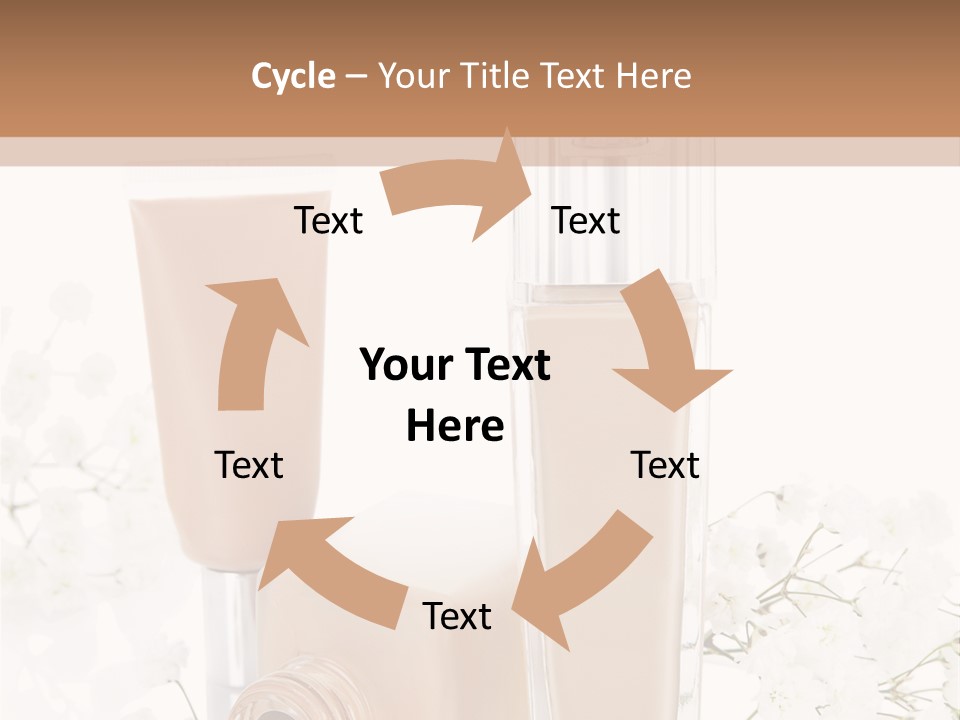 Cosmetics Container Professional PowerPoint Template