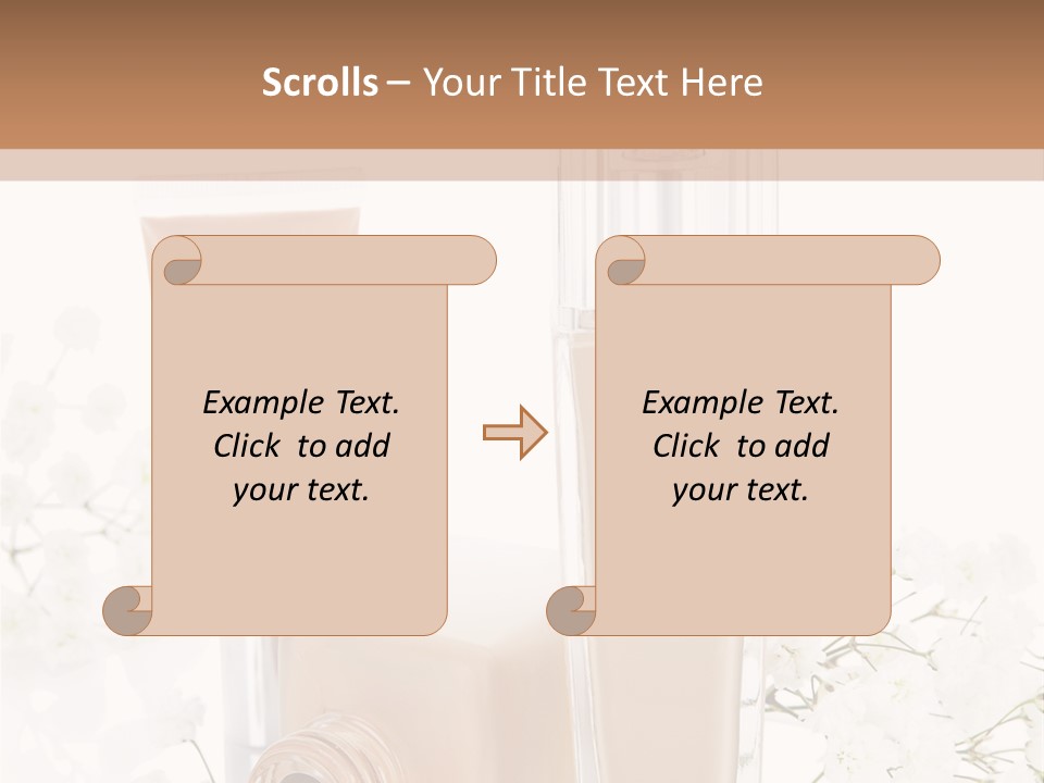 Cosmetics Container Professional PowerPoint Template