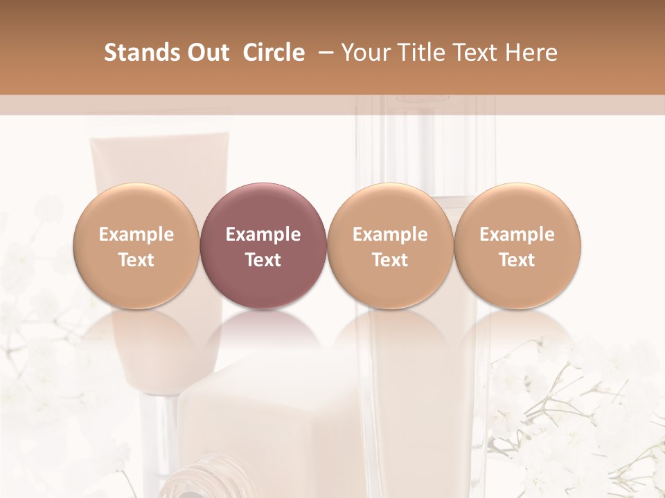 Cosmetics Container Professional PowerPoint Template