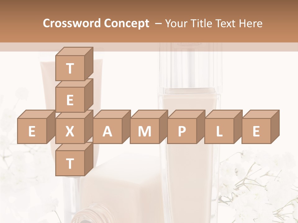 Cosmetics Container Professional PowerPoint Template