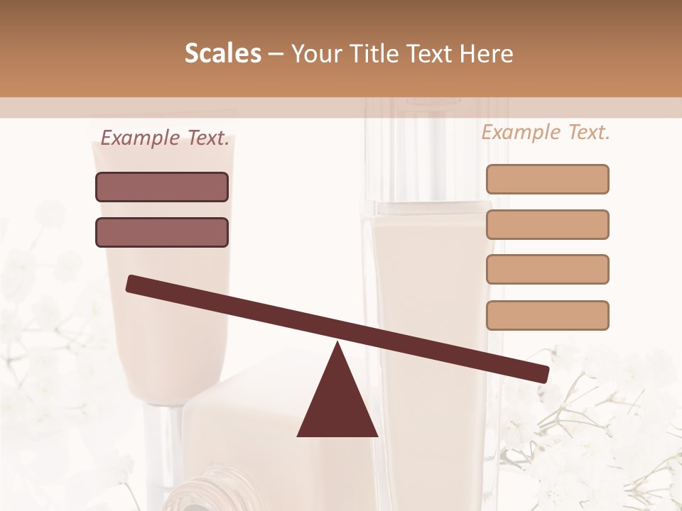 Cosmetics Container Professional PowerPoint Template