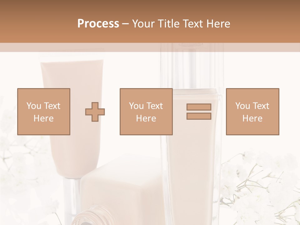 Cosmetics Container Professional PowerPoint Template