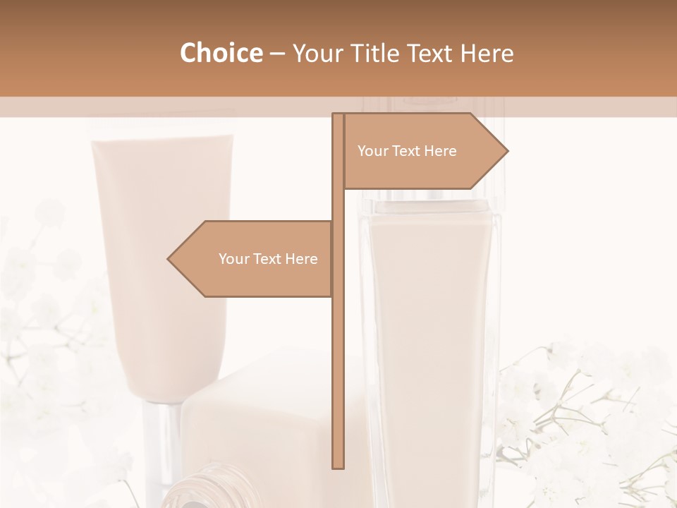 Cosmetics Container Professional PowerPoint Template