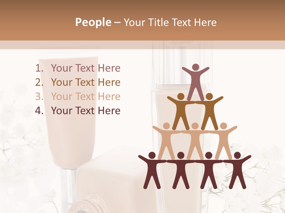 Cosmetics Container Professional PowerPoint Template