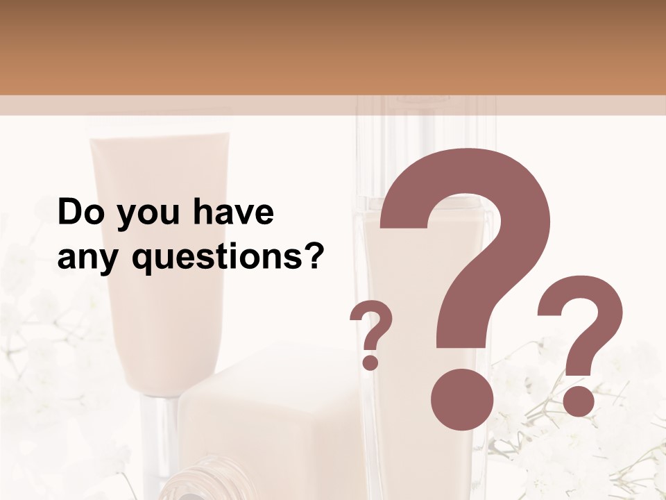 Cosmetics Container Professional PowerPoint Template