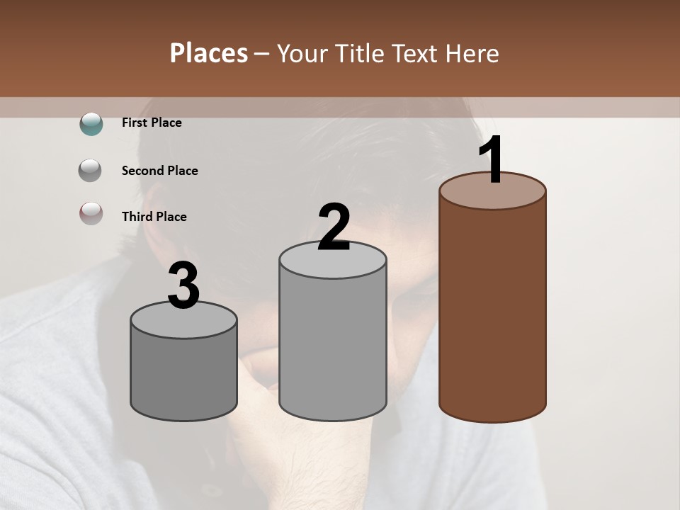 Thoughtful Blue Disappointment PowerPoint Template