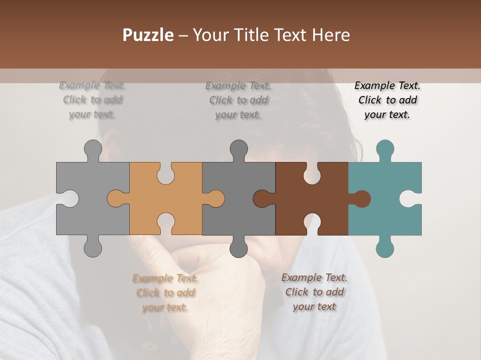 Thoughtful Blue Disappointment PowerPoint Template