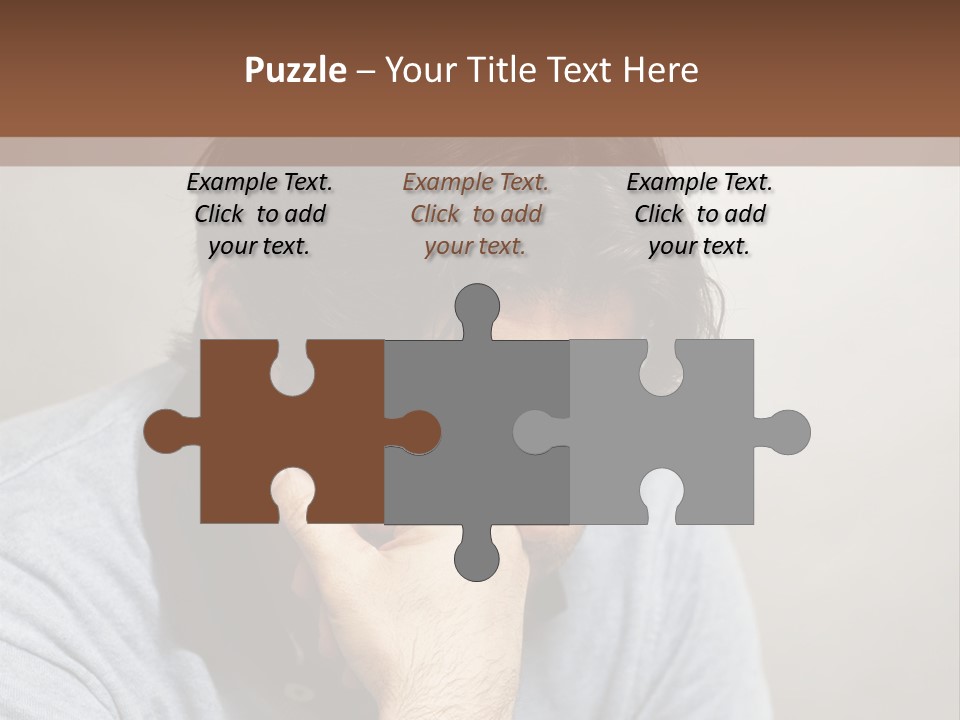 Thoughtful Blue Disappointment PowerPoint Template