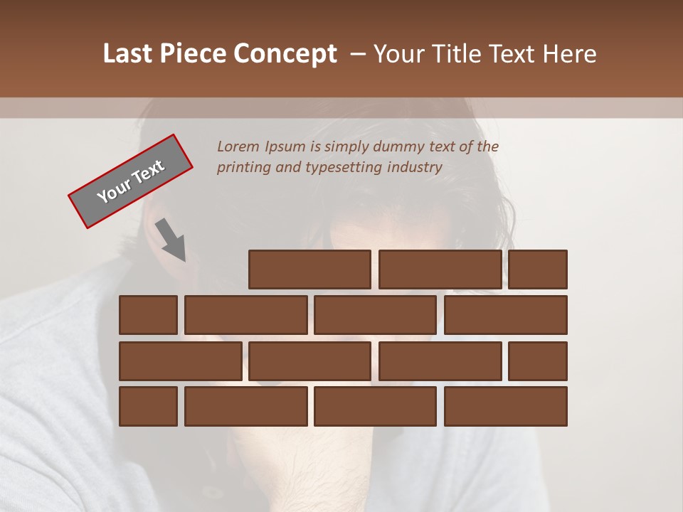 Thoughtful Blue Disappointment PowerPoint Template