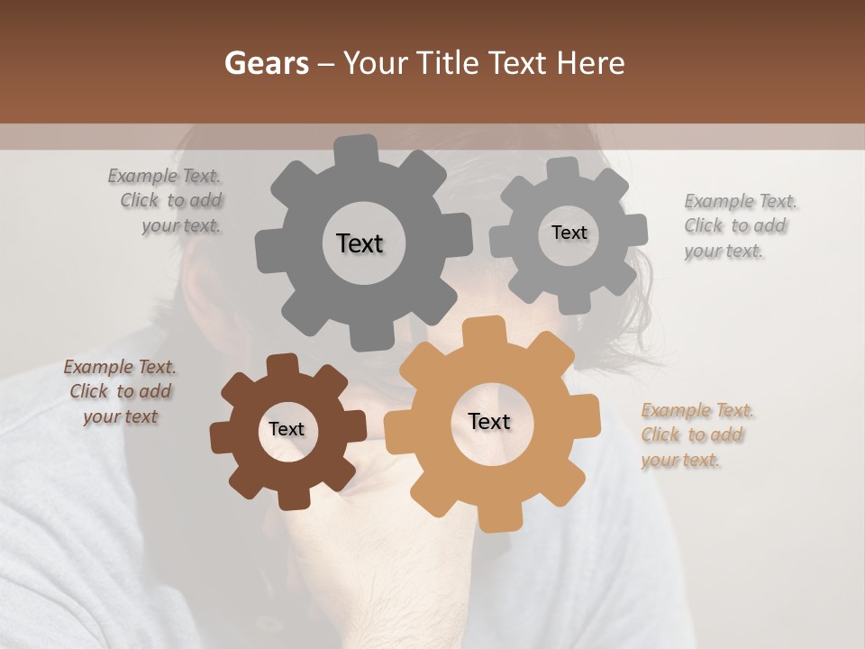 Thoughtful Blue Disappointment PowerPoint Template