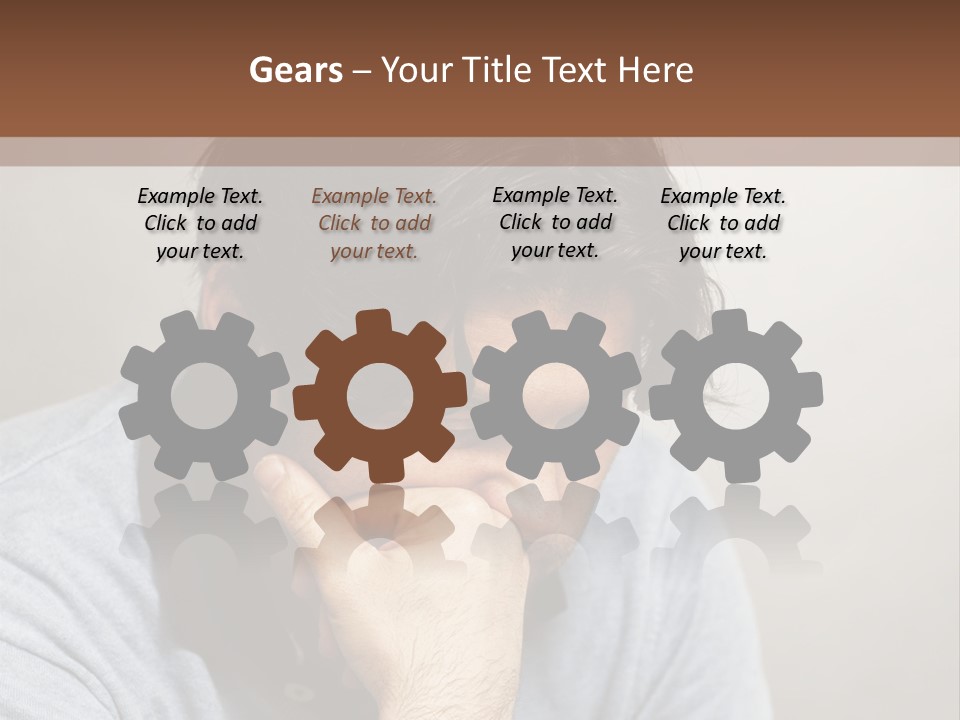 Thoughtful Blue Disappointment PowerPoint Template