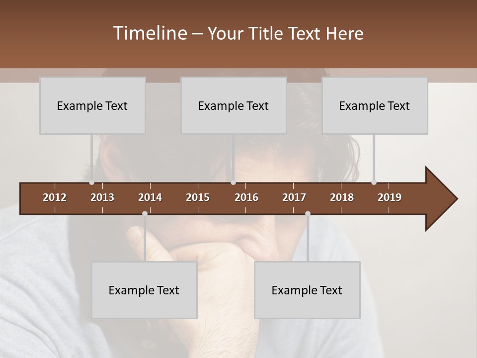 Thoughtful Blue Disappointment PowerPoint Template