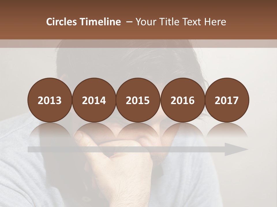 Thoughtful Blue Disappointment PowerPoint Template