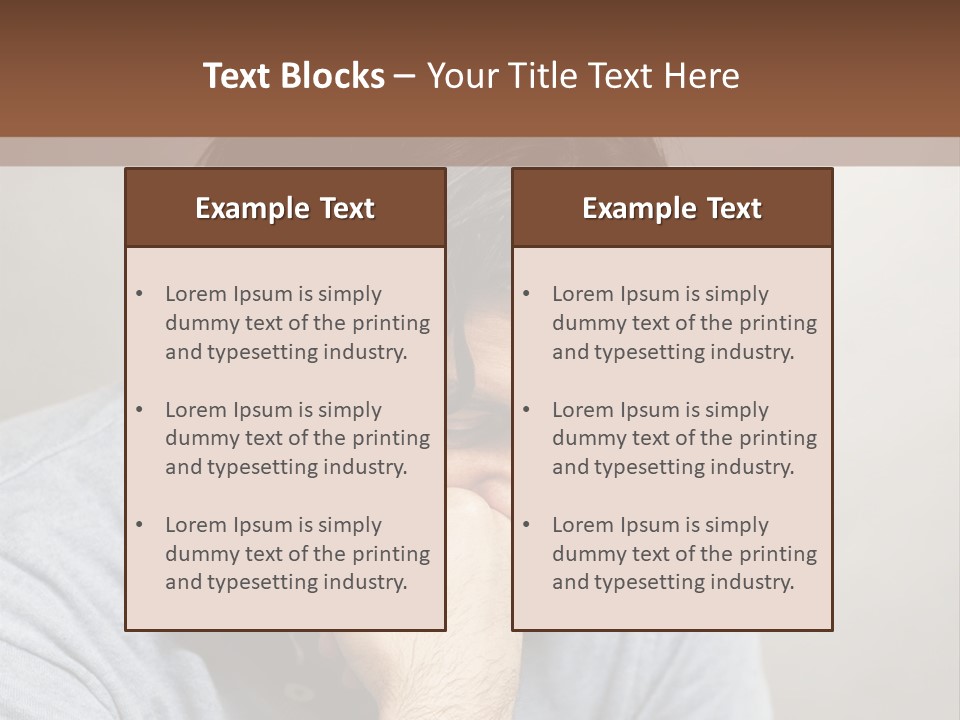 Thoughtful Blue Disappointment PowerPoint Template