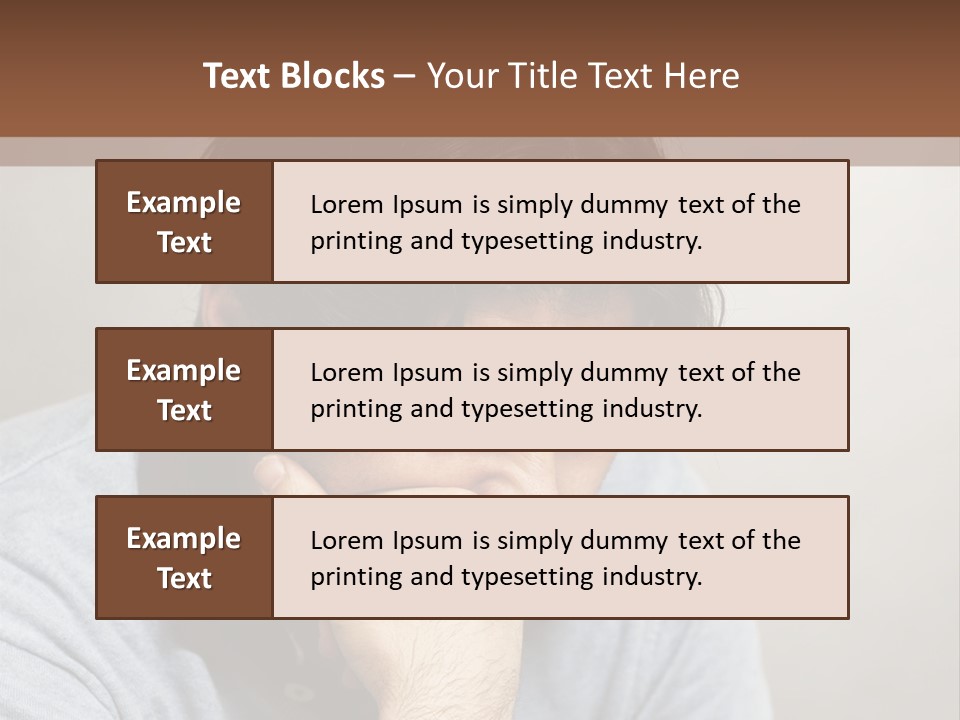 Thoughtful Blue Disappointment PowerPoint Template
