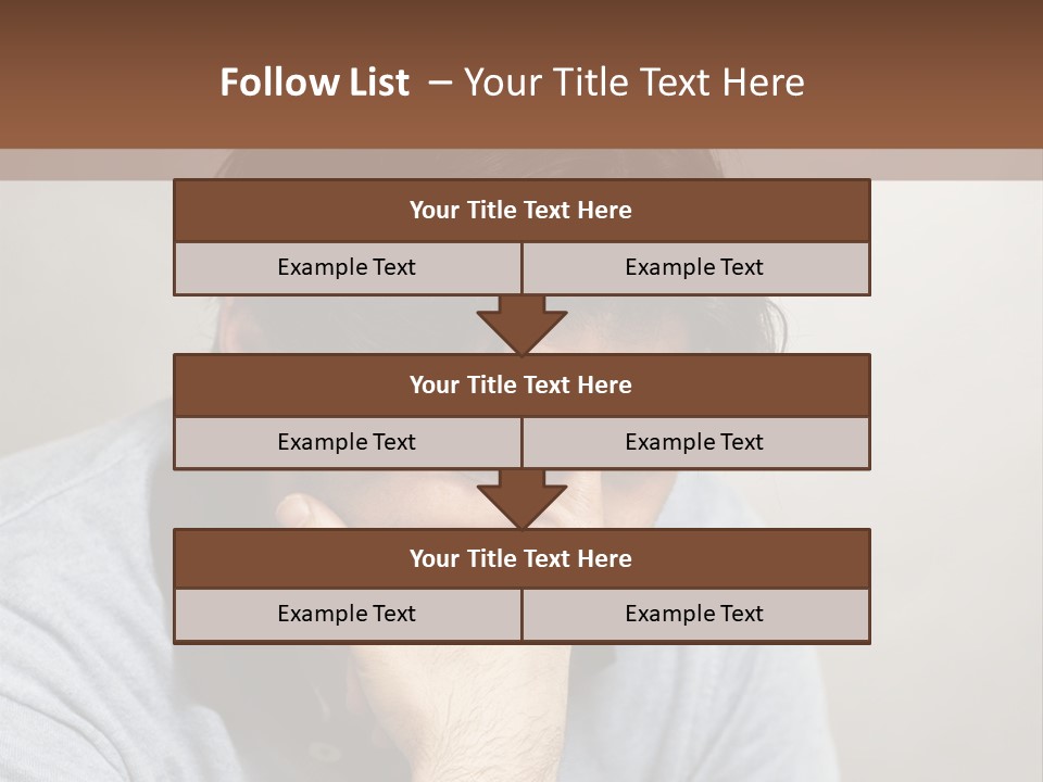 Thoughtful Blue Disappointment PowerPoint Template