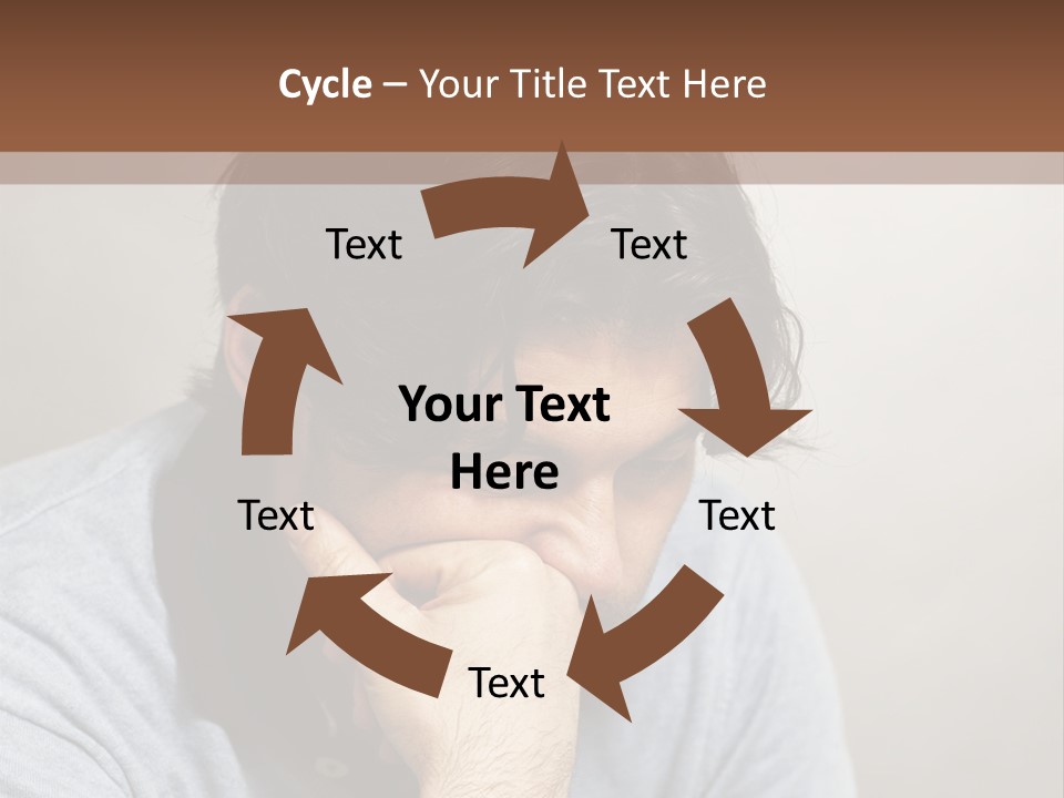 Thoughtful Blue Disappointment PowerPoint Template