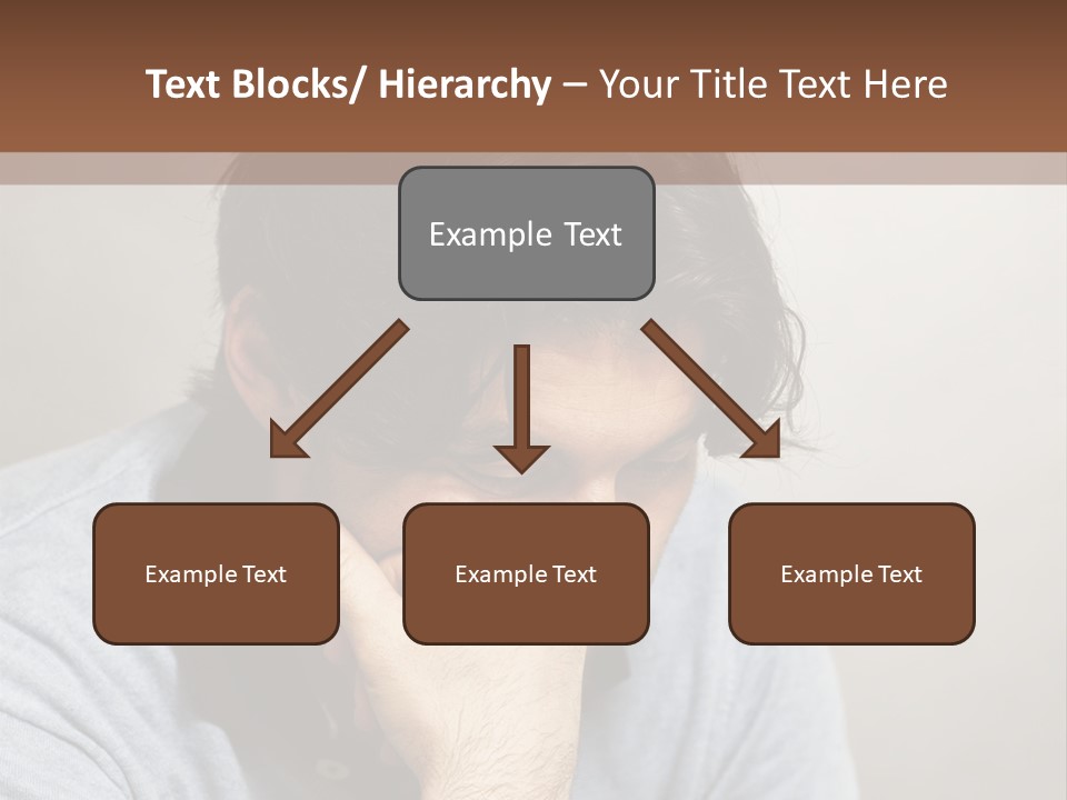 Thoughtful Blue Disappointment PowerPoint Template