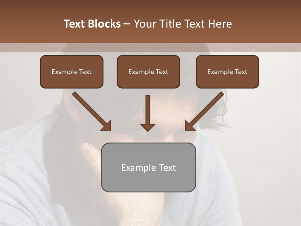 Thoughtful Blue Disappointment PowerPoint Template