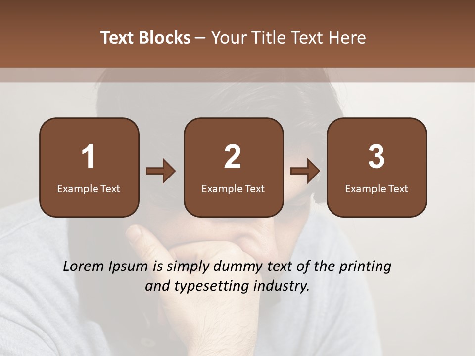 Thoughtful Blue Disappointment PowerPoint Template