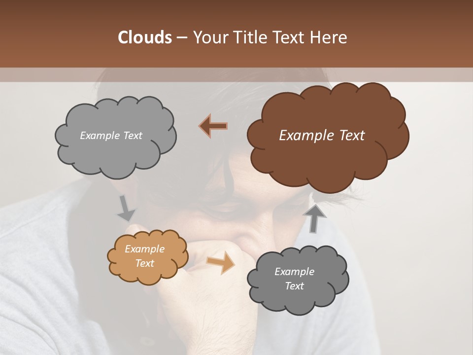 Thoughtful Blue Disappointment PowerPoint Template
