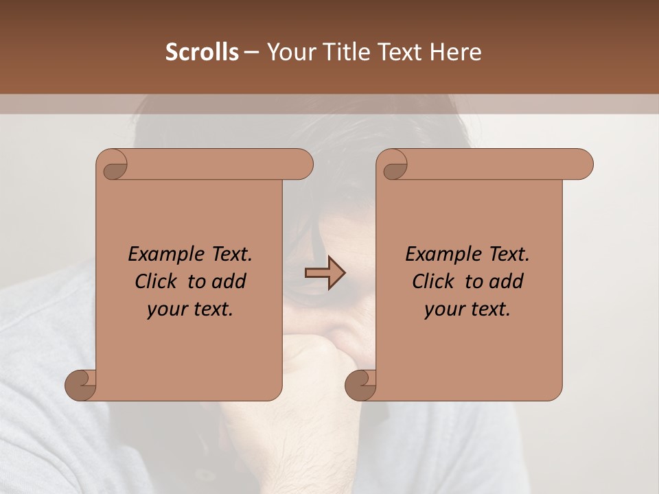 Thoughtful Blue Disappointment PowerPoint Template