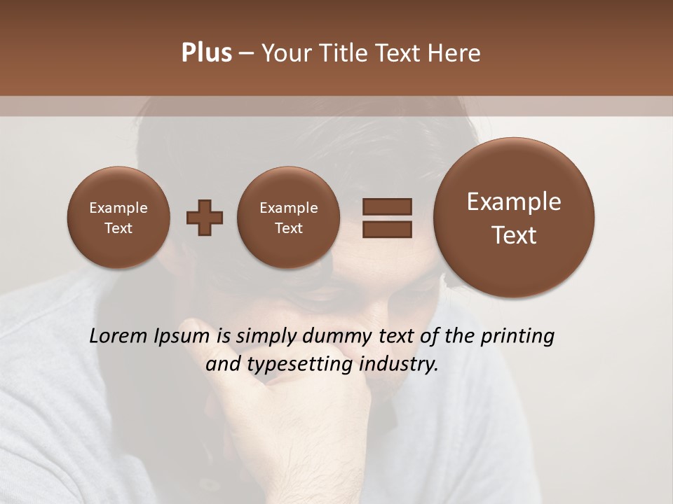 Thoughtful Blue Disappointment PowerPoint Template