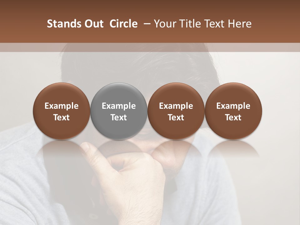 Thoughtful Blue Disappointment PowerPoint Template