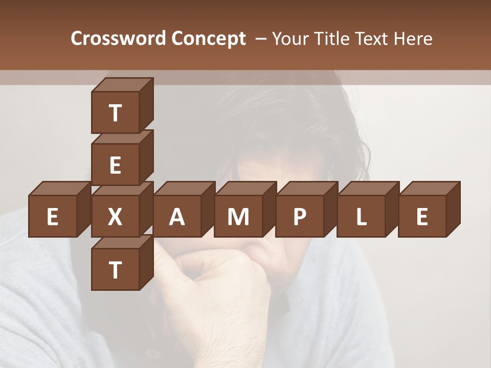 Thoughtful Blue Disappointment PowerPoint Template