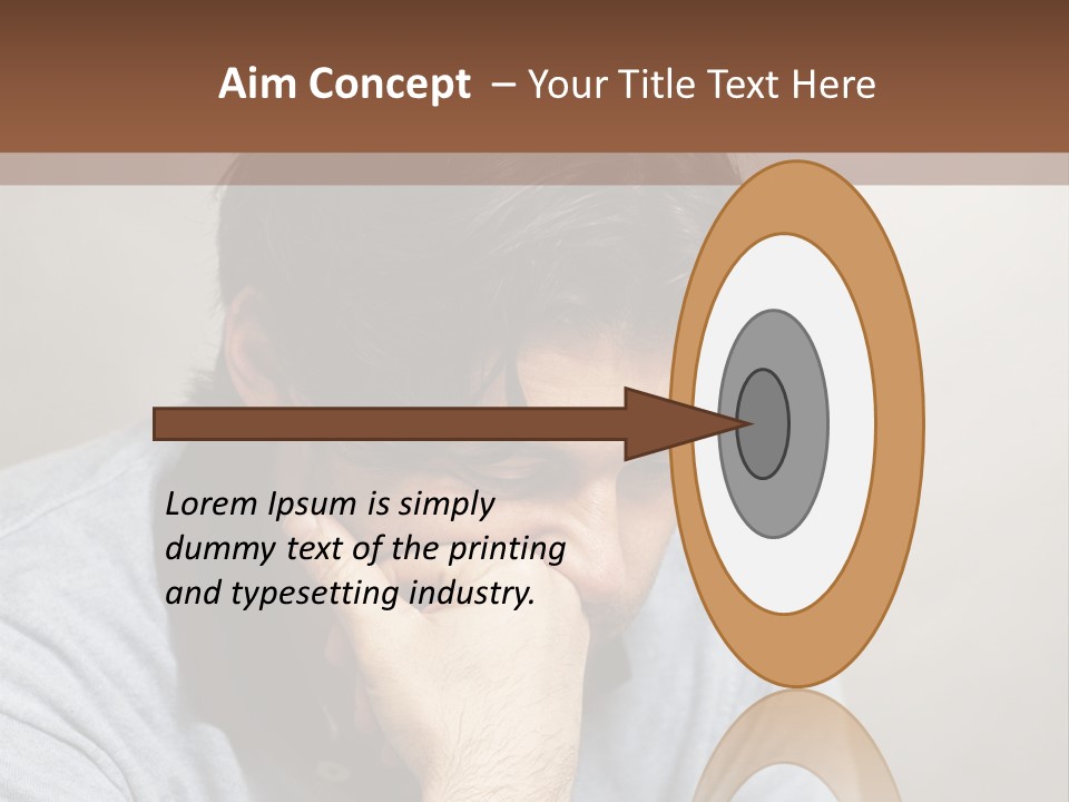 Thoughtful Blue Disappointment PowerPoint Template