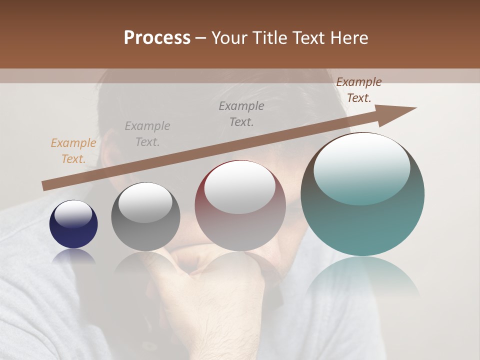 Thoughtful Blue Disappointment PowerPoint Template