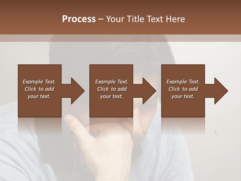 Thoughtful Blue Disappointment PowerPoint Template