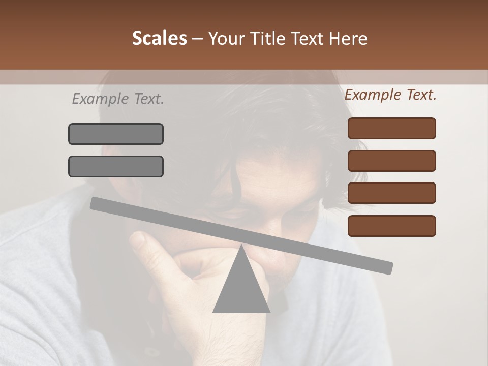 Thoughtful Blue Disappointment PowerPoint Template