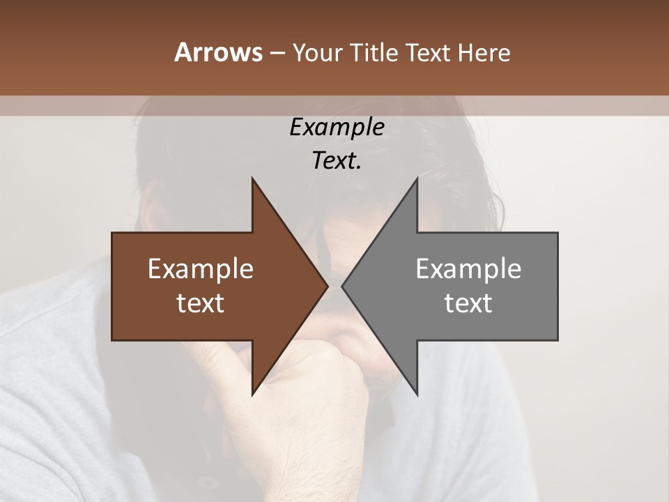 Thoughtful Blue Disappointment PowerPoint Template