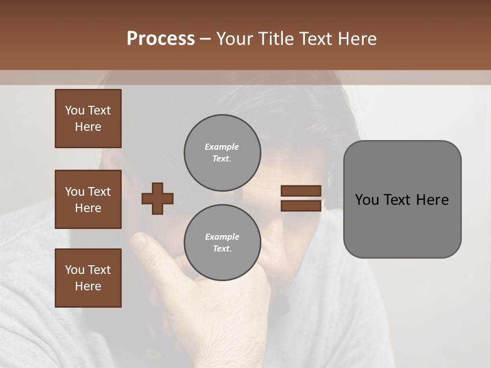Thoughtful Blue Disappointment PowerPoint Template