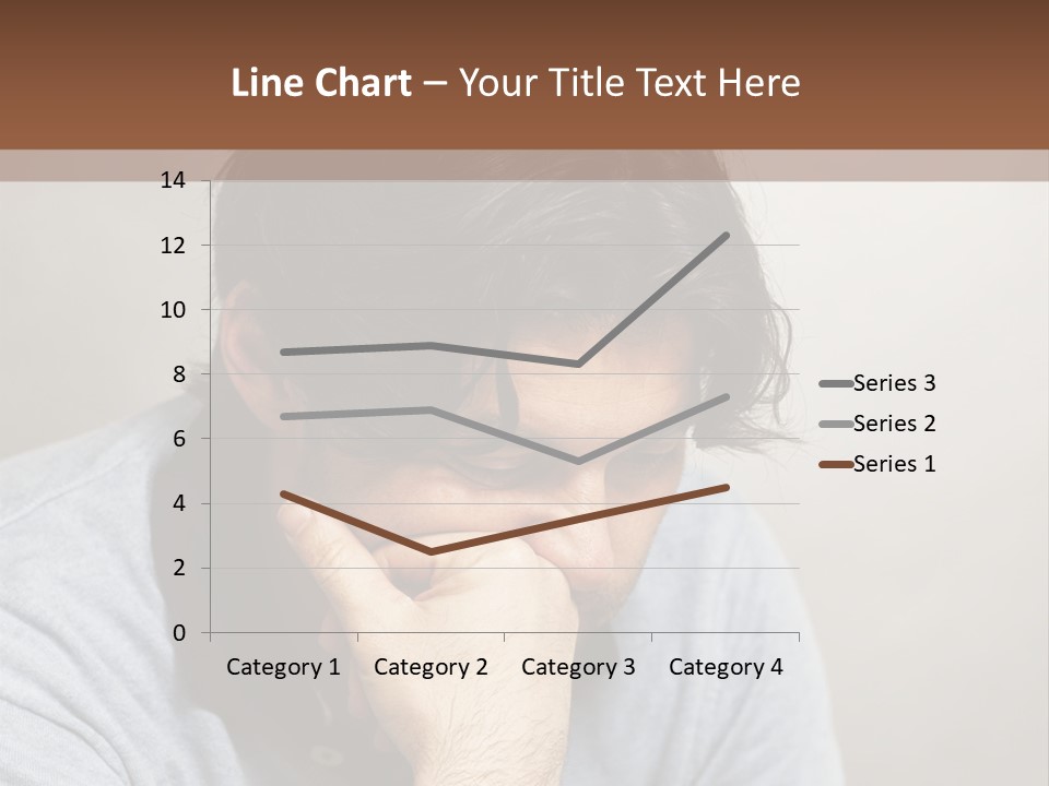 Thoughtful Blue Disappointment PowerPoint Template