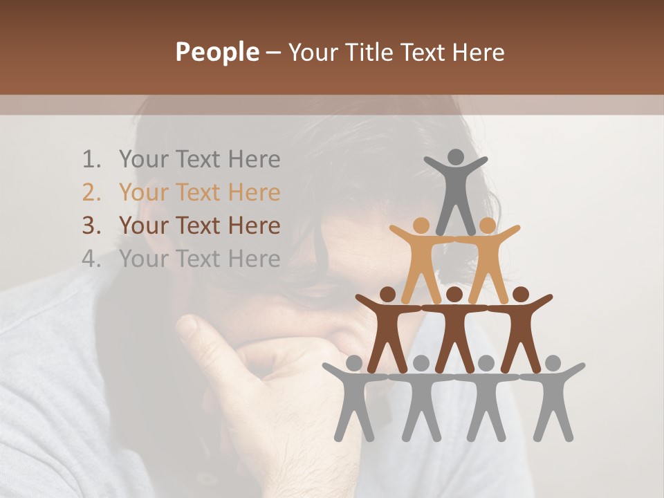 Thoughtful Blue Disappointment PowerPoint Template