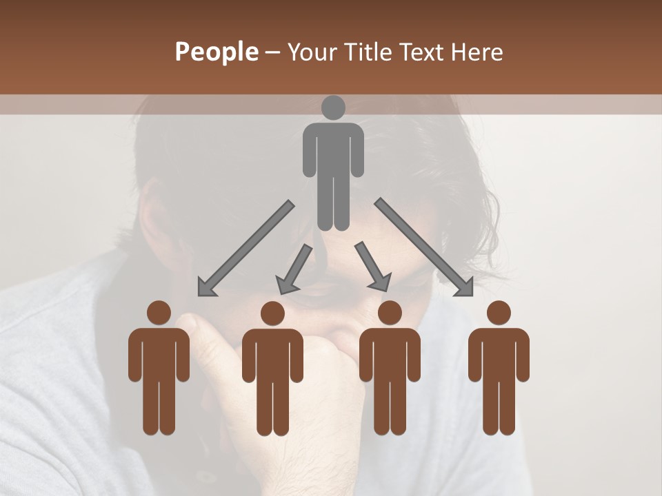 Thoughtful Blue Disappointment PowerPoint Template