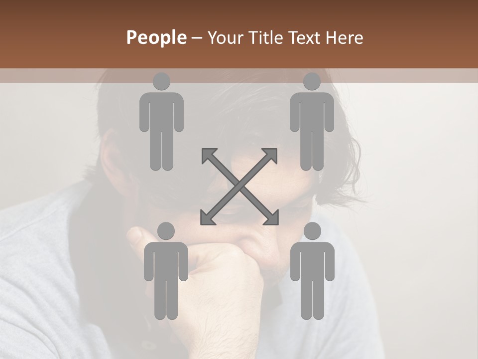 Thoughtful Blue Disappointment PowerPoint Template