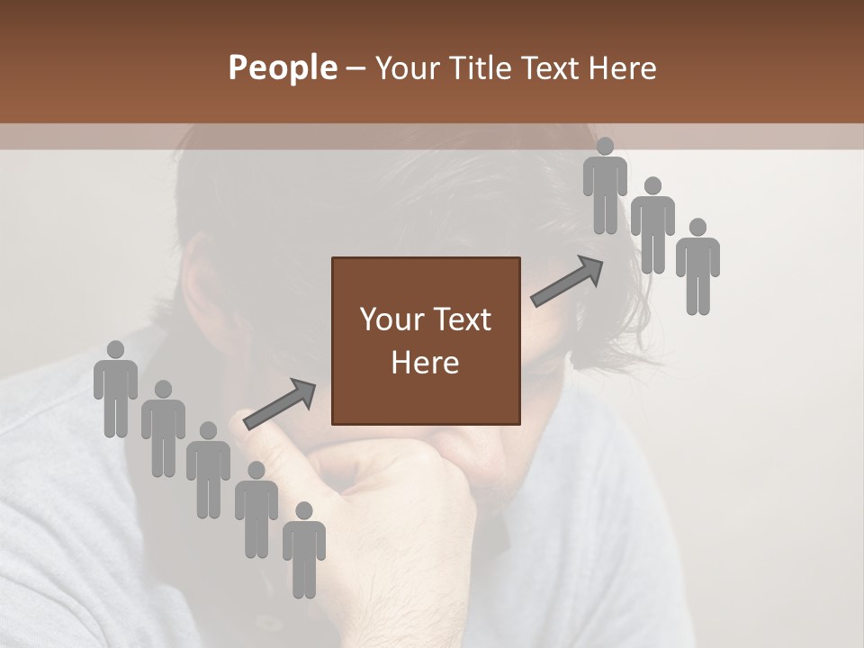 Thoughtful Blue Disappointment PowerPoint Template