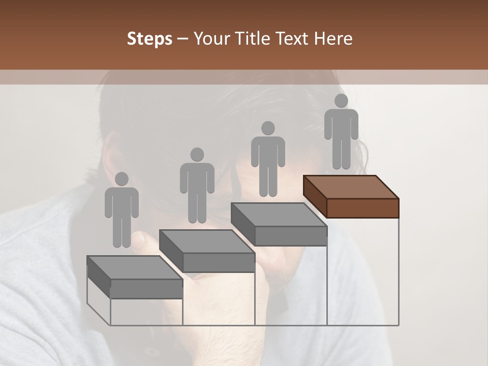 Thoughtful Blue Disappointment PowerPoint Template