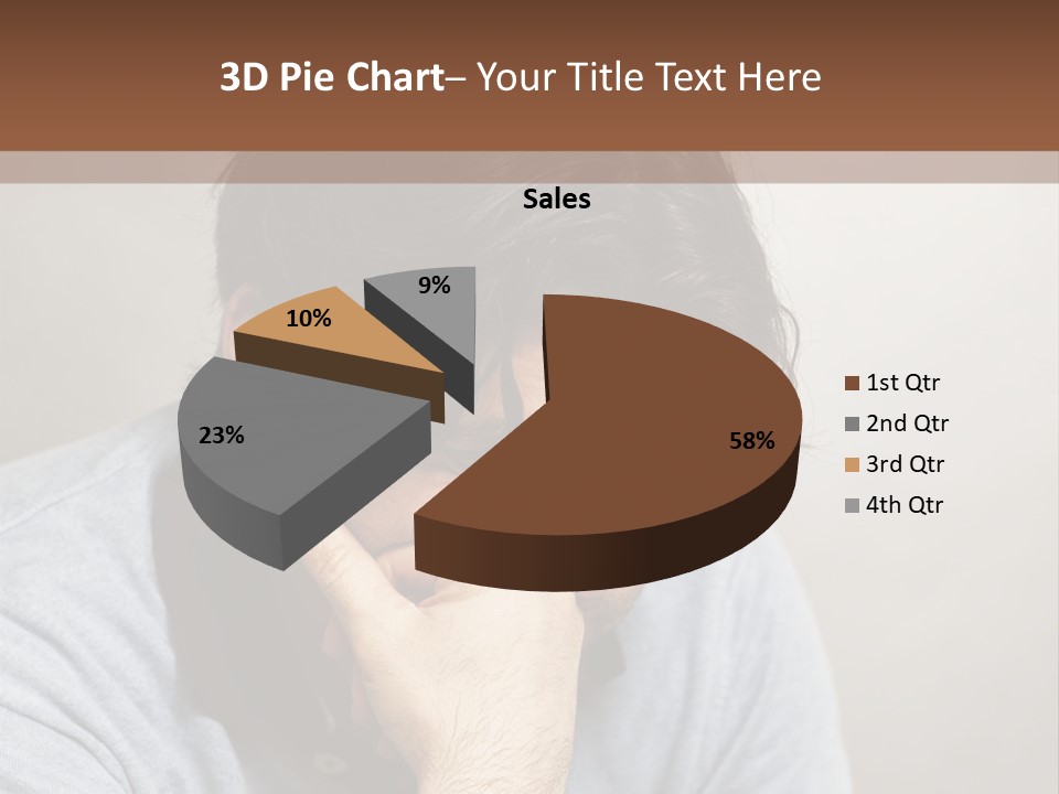 Thoughtful Blue Disappointment PowerPoint Template